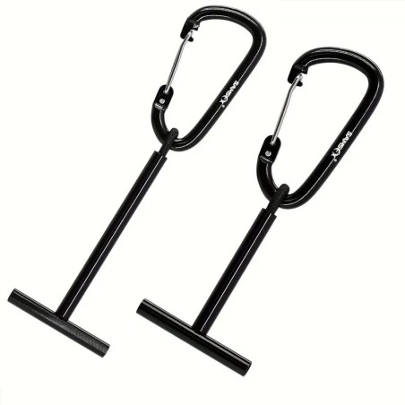 Porte bobines de nylon avec mousqueton.