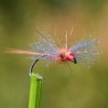 Mouche Red Spinner spent avec ailes en antron yarn