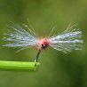 Mouche Red Spinner spent avec ailes en antron yarn