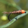 Pheasant tail naturel à tête orange fluo.