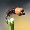 Micro Nymphe naturelle avec bille chocolat