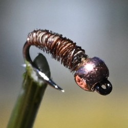 Micro Nymphe naturelle avec bille chocolat