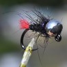 Nymphe Pheasant Tail noir avec bille argent