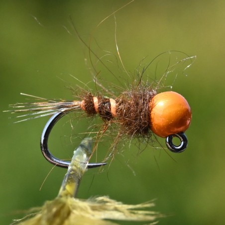 Nymphe l'Orangeade avec bille orange métallique
