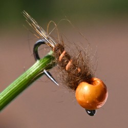 Nymphe l'Orangeade avec bille orange métal