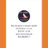 Bas de ligne à nœuds de 3.80 mètres et de vitesse rapide - soie 5-7