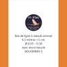 Bas de ligne à nœuds, pour la pêche à la mouche, de 4.30 mètres et de vitesse normale - soie 3-5