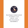 Bas de ligne à nœuds de 4.30 mètres et de vitesse normale - soie 3-5