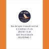 Bas de ligne à nœuds de 4.30 mètres et de vitesse normale - soie 5-7