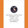 Bas de ligne à nœuds de 4.90 mètres et de vitesse normale - soie 3-5