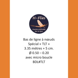 Bas de ligne à nœuds de 3.35 mètres et de vitesse très rapide -TLT soie 3-7