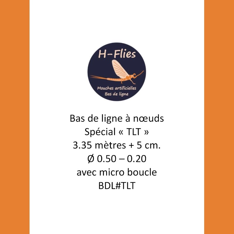 Bas de ligne à nœuds de 3.35 mètres et de vitesse très rapide -TLT soie 3-7 Bas de ligne à nœuds de 3.35 mètres et de vitesse très rapide -TLT soie 3-7